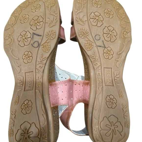 Propet Farrah Leather Sandal, Size 9 Adjustable Straps At Four Points - Picture 8 of 8